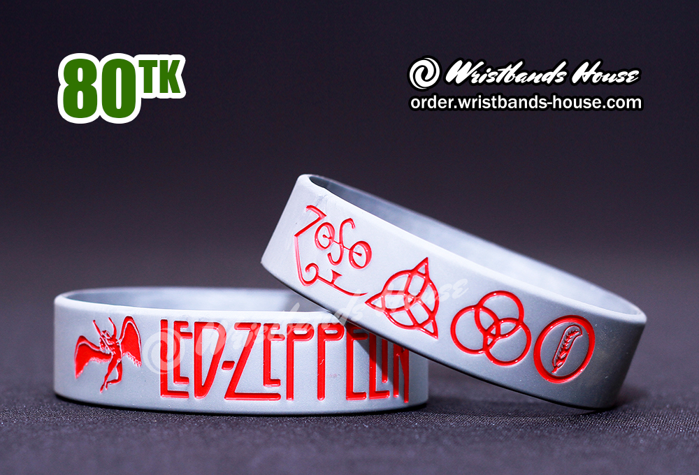 Led-Zeppelin Silver-Red 3/4 Inch